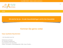 Tablet Screenshot of neue-apotheke-neunkirchen.de